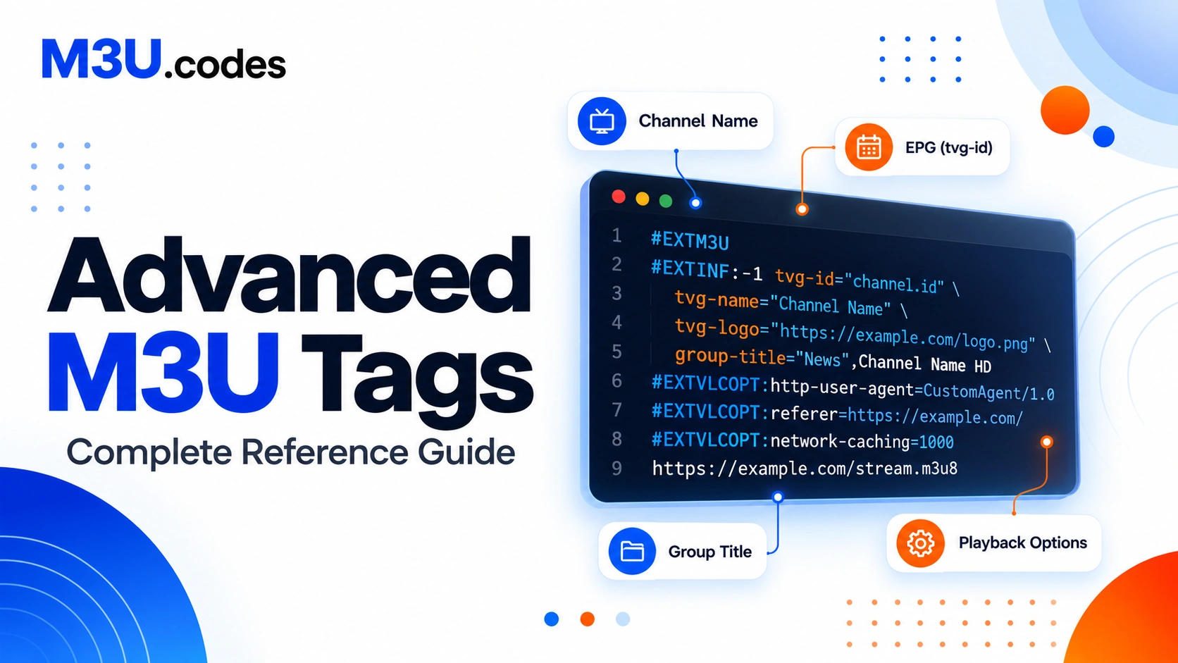 Advanced M3U tags complete reference guide