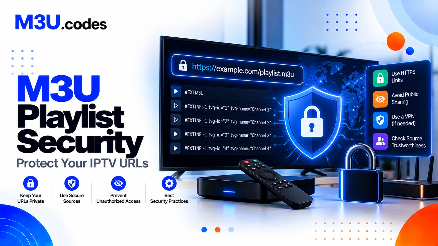 M3U playlist security - protect your IPTV URLs