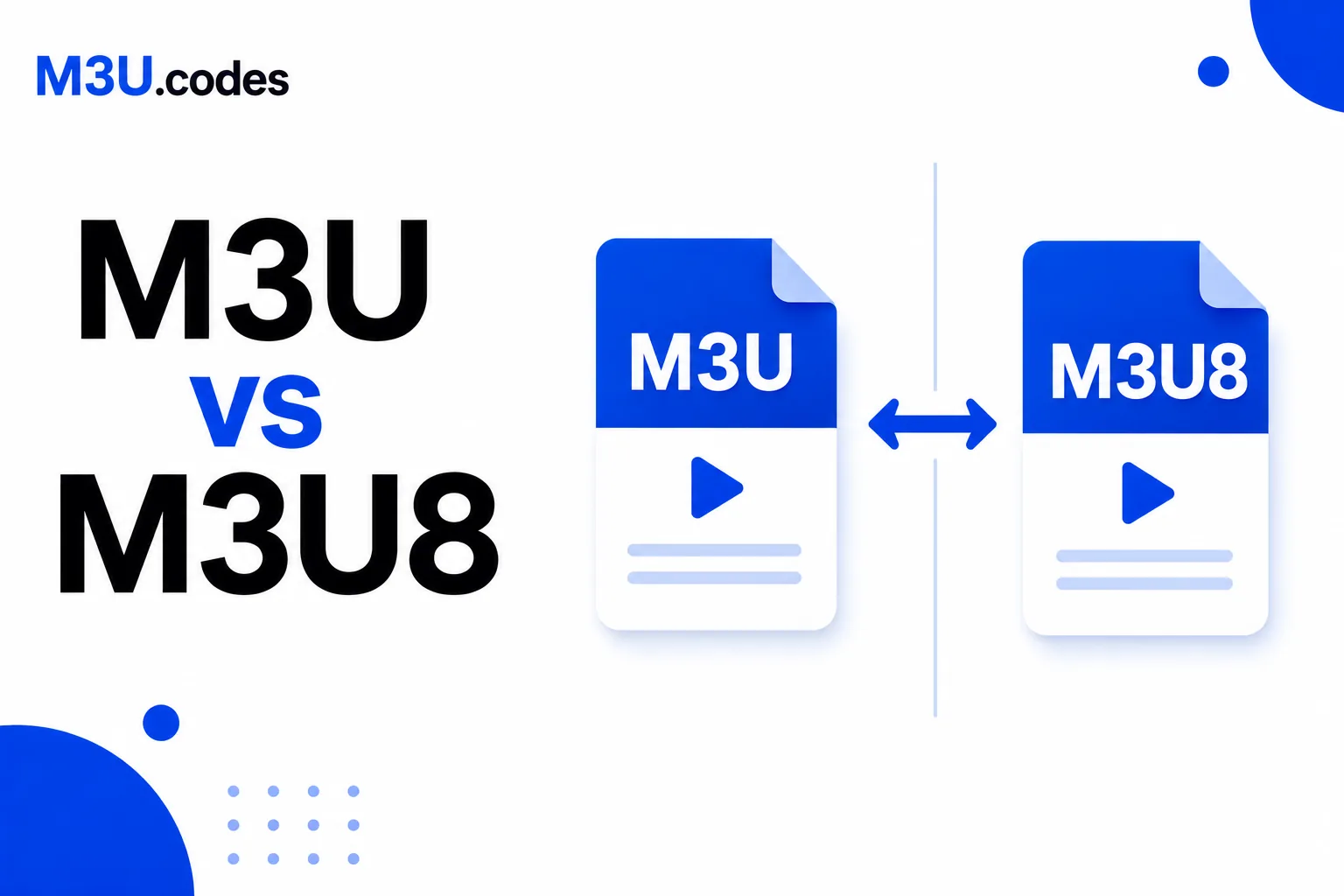M3U vs M3U8 - Differences explained